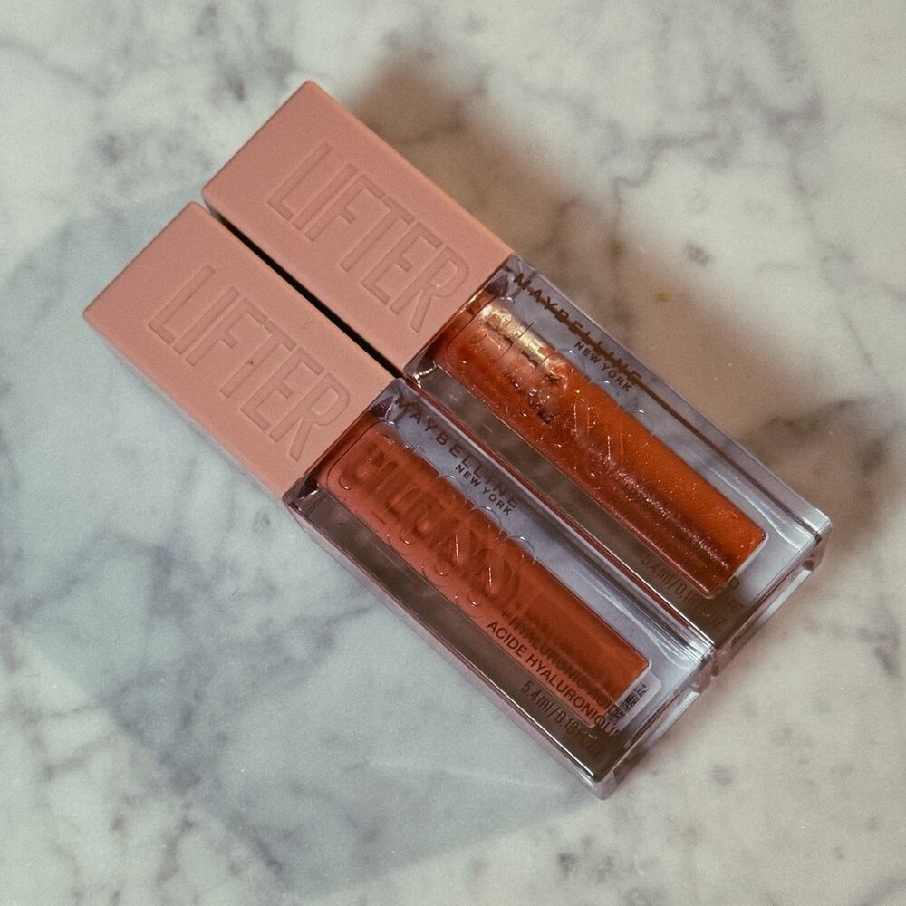 Maybelline Lifter Lip Gloss Set | Topaz (009) & Amber (007) | NEW MAKEUP